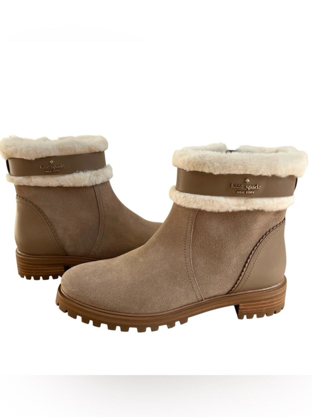 NEW Kate Spade Bailee Winter Booties 9 Rustic Brown